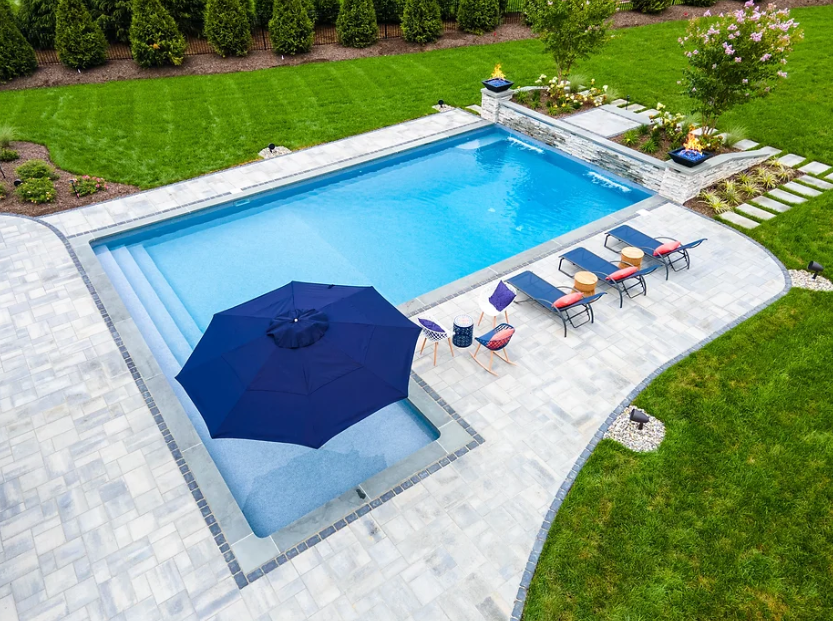Completed Nick Pools swimming pool project